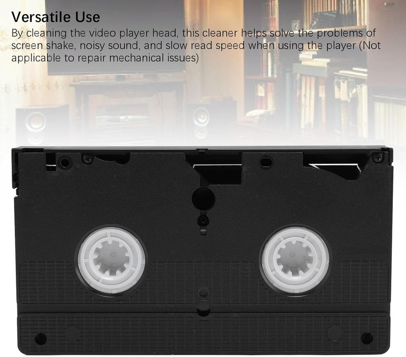 Bewinner Professional Reusable VHS Head Cleaner with Dry Technology for VHS Players, Eliminates Static Buildup & Improves Playback Quality, Easy DIY Maintenance Tool for Home Video Systems - Image 5